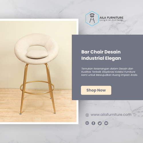 Bar chair desain industrial elegan